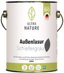 ULTRA NATURE Au&szlig;en Lasur, 2,5L, Schiefergrau, Vegan, Nat&uuml;rlich Bio,