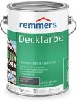 Remmers Deckfarbe basaltgrau (RAL 7012), 2,5 Liter, Deckfarbe f&uuml;r innen und au&szlig;en,