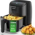Aigostar Air Fryer 4L, Hei&szlig;uftfritteuse XXL, Heissluft Fritteusen ohne &Ouml;l, 8 Men&uuml;,