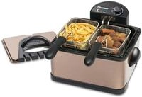 Bestron XL &Ouml;l-Fritteuse mit 3 Frittierk&ouml;rben, inkl. Kaltzonentechnologie &