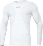 JAKO Herren Longsleeve Comfort Recycelt, Wei&szlig;, S