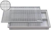 ACO 60x40cm Schuhabstreifer V-Stab Maschenrost mit Bodenwanne Vario Light Abtreter