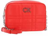 Calvin Klein Damen Re-Lock Quilt Kameratasche Crossovers, Deep Orange