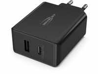 ANSMANN 2-Port USB Charger 65 Watt mit starker GaN Technologie - Power Delivery