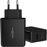 ANSMANN 2-Port USB Charger 65 Watt mit starker GaN Technologie - Power Delivery