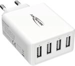 Ansmann 4-Port USB Charger 30 W - USB Ladeger&auml;t mit intelligenter Ladesteuerung f&uuml;r