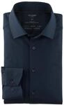 OLYMP Herren Oberhemd Langarm Luxor.24.Seven,Twill,modern fit,Global Kent,Marine
