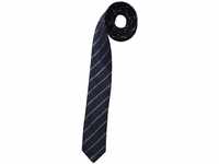 OLYMP Krawatte super slim 5 cm breit aus reiner Seide Fleckabweisend Streifen