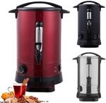 Arebos Gl&uuml;hweinkocher 950 W | Hei&szlig;getr&auml;nkespender | 6,8 L | mit Auffangschale,