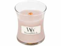 Woodwick LINE Basic Kerze Mini Vanille und Meersalz, Wachs, Rosa, 7 x 7 x 8 cm
