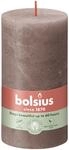 Bolsius Stumpenkerze Rustik Shine Rustikales Taupe 13 cm Stumpen- und Kugelkerzen