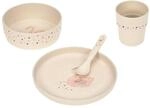 L&Auml;SSIG Kindergeschirr Set (Teller, Becher, Sch&auml;lchen, L&ouml;ffel) ohne Melamin,