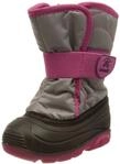 Kamik Jungen M&auml;dchen SNOWBUG3 Winterstiefel, Grey/PINK, 23 EU
