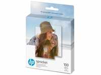 HP Sprocket Premium Zink Fotopapier mit klebender Rückseite, 5 x 7,6 cm, 100 Blatt,