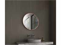 Talos Spiegel rund Noble - Spiegel in matt Kupfer mit Ø 60 cm - Wandspiegel mit