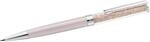 Swarovski Crystalline Kugelschreiber, Rosafarbener, Verchromter Stift mit Edlen