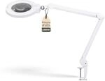 Lumeno 8245PRO LED Lupenleuchte mit gro&szlig;er 177 mm Echtglaslinse, dimmbar mit