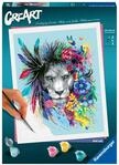 Ravensburger CreArt 20130 - Boho L&ouml;we - Malen nach Zahlen Erwachsene, DIY Malset mit