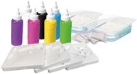 Simba 106322562 - Aqua Gelz Kreativ Set, Bastelset, 7 Flaschen Farbgel, je 30ml, 4