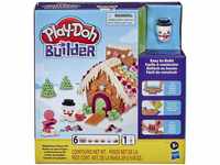 Play-Doh Builder Lebkuchenhaus-Spielzeug-Bauset für Kinder ab 5 Jahren mit 6
