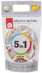 Rayher Kreativ-Beton 5in1, steingrau, Beutel 1 kg, Bastelbeton, Beton zum Gie&szlig;en,