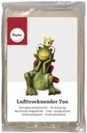 Rayher Lufttrocknender Ton, Beige, 1 kg, Modelliermasse, lufth&auml;rtend, weich,