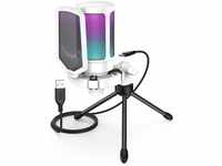 FIFINE Gaming Mikrofon PC, USB Microphone für PS4 PS5 Mac, mit Mikrofon...