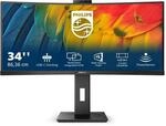 Philips 34B1U5600CH - 34 Zoll WQHD Curved Monitor, h&ouml;henverstellbar, 5 MP...