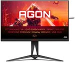 AOC AGON AG275QXN - 27 Zoll QHD Gaming Monitor, 165 Hz, 1 ms, HDR400, FreeSync
