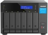 Qnap TVS-h674-i3-16G Intel Core i3 Prozessor, 16 GB RAM, PCIe Gen 4, Schwarz, 6 Bay