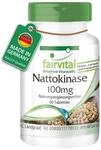 fairvital Nattokinase 2000 FU, 90 Tabletten, schluckfreundlich, 100mg Nattokinase pro