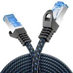 deleyCON 0,25m CAT 8 Patchkabel RJ45 S/FTP 40 Gbit/s 2000 MHz - Schwarz |...