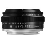 TTArtisan APS-C 25 mm F2 Metallgeh&auml;use, kompatibel mit Sony E-Mount, Schwarz