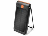 LogiLink PA0273 - Solar Powerbank 10.000 mAh mit Taschenlampe, 1x USB-A QC