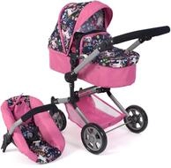 Bayer Chic 2000&reg; 3in1 Kombi Puppenwagen Linus - Einhorn Navy-Pink- faltbar,
