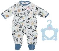 Baby Annabell Strampler, Anzug mit blauen Details und Allover Print mit...