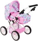 Bayer Chic 2000&reg; 3in1 Kombi Puppenwagen Leni - Flowers Rosa - faltbar,