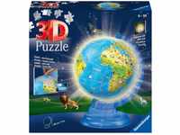Ravensburger 3D Puzzle 11274 - Kinderglobus mit Licht in deutscher Sprache - 180