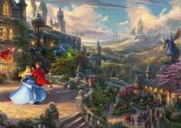 Schmidt Spiele 57369 Thomas Kinkade, Disney, Sleeping Beauty Dancing in The Enchanted