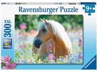 Ravensburger Kinderpuzzle - Pferd im Blumenmeer - 300 Teile Puzzle für Kinder ab 9