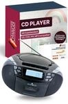 SCHWAIGER CD-Player I mit Kassettendeck & FM-Radio I tragbarer CD- &...