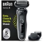 Braun Series 5 Elektrorasierer mit EasyClick Aufsatz, Barttrimmer, Rasierer...