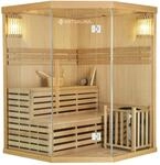 Artsauna Saunakabine Espoo150 Premium mit Harvia Ofen &mdash; 3 Personen &mdash; Hemlock