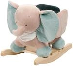 Nattou Schaukeltier aus Polyester (Frottee), Elefant Axel, 63 x 33 x 45 cm, Luna und