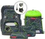 Step by Step Schulranzen-Set Giant &bdquo;Dark Cat Chiko 5-teilig, ergonomischer