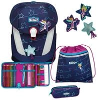 SCOUT Schulranzen Lightweight Sunny II Set 4-teilig Blue Star dunkelblau