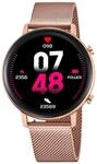 Lotus Damen Smartwatch Edelstahl Rosa - IP65 wasserdicht - Musiksteuerung, Schritt-