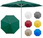 paramondo interpara Sonnenschirm aus 230 g/㎡ Polyesterfaser, Rund &Oslash; 3,5 m,