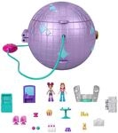 Polly Pocket HCG24 - Skating Spielset, Disco-Thema, 2 Micro-Puppen, 15 Zubeh&ouml;rteile,