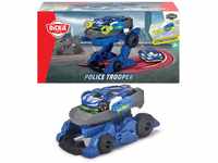 Dickie Toys - Polizei Trooper (12 cm) - 2 in 1 Roboter-Polizeiauto für Kinder ab 3
